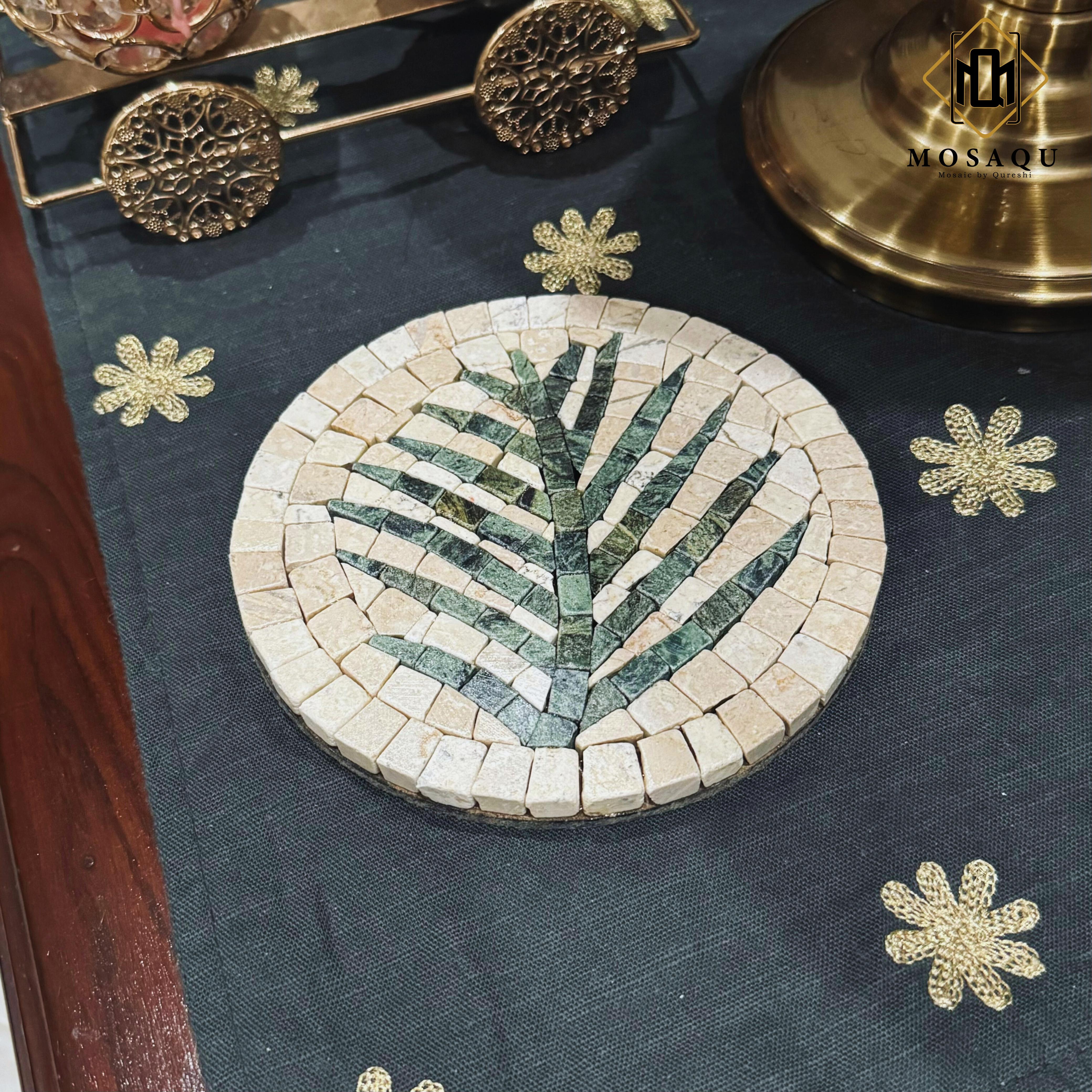 Tea Leaf Handmade Coaster For Jugs / Plates Ideal For Western Home Decor
